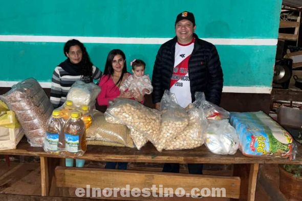 El diputado Juancho Acosta siempre está junto a la ciudadanía amambayense, por convicción y sin distinguir banderías políticas a la hora de asistir a los sectores más desprotegidos de la comunidad. (Foto: Facebook de Juancho Acosta).