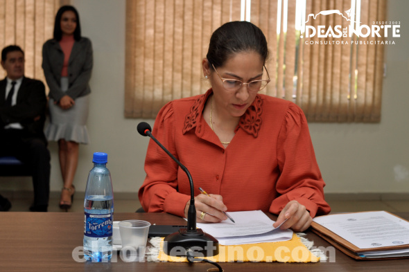 La concejal municipal licenciada Carolina Yunis presentó una minuta propiciando una ordenanza distrital que les permita a los propietarios de vehículos con chapa de Brasil obtener la correspondiente habilitación para circular. (Foto: Diego Lozano para Ideas del Norte Consultora Publicitaria).