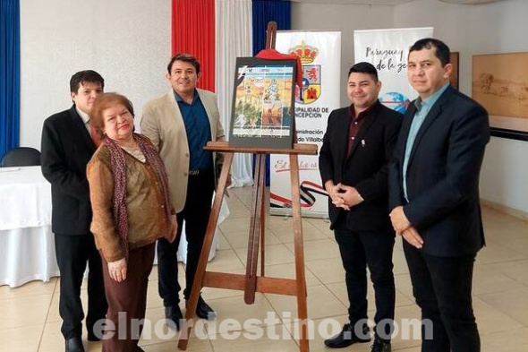 El director general del Correo Paraguayo abogado Luis Fernando Colmán expresó que para el Correo Paraguayo es un gran honor ser protagonista de esta celebración por los 250 años de la Fundación de la Ciudad de Concepción. (Foto: Gentileza).