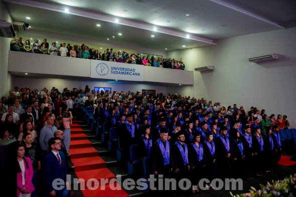 En la graduación correspondiente a este año, más de ochenta nuevos profesionales médicos han cursado la Carrera de Medicina en Universidad Sudamericana, siempre a la vanguardia en educación médica. (Foto: Departamento de Marketing de Universidad Sudamericana).