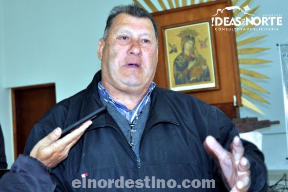 El presidente de la Junta Departamental de Amambay Pablo “Paraguayo” Winckler compartió su testimonio como colaborador de la Pastoral de la Sobriedad en el día de su cumpleaños. (Foto: Diego Lozano para Ideas del Norte Consultora Publicitaria).