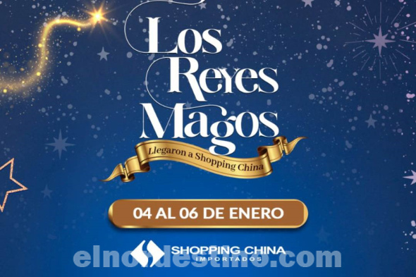 Los Reyes Magos llegaron a Shopping China de Pedro Juan Caballero y se quedan hasta el sábado 6 de Enero