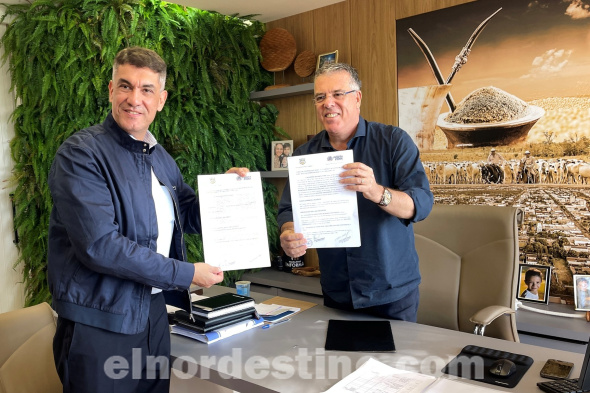 Esperanzador: Intendente Acevedo y Prefeito Campos firmaron convenio de cooperación entre Pedro Juan Caballero y Ponta Porã