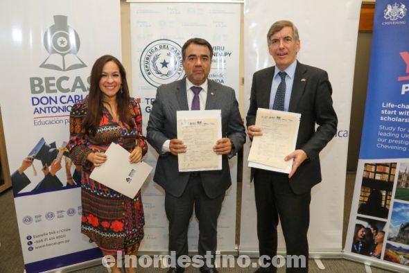 Paraguay renovó alianza entre los programas Becal y Chevening del Reino Unido para ofrecer becas de estudios a profesionales 