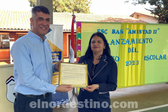 Municipalidad de Pedro Juan Caballero realizó lanzamiento de almuerzo escolar en escuela del barrio Jardín Aurora