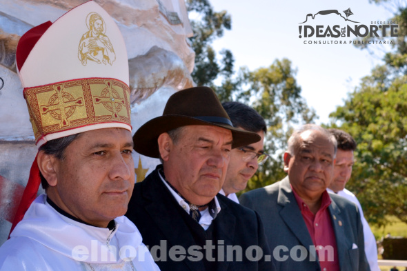 Regional Amambay de la Asociación Rural del Paraguay presentó imagen de Nuestra Señora de Caacupé en la entrada de su predio