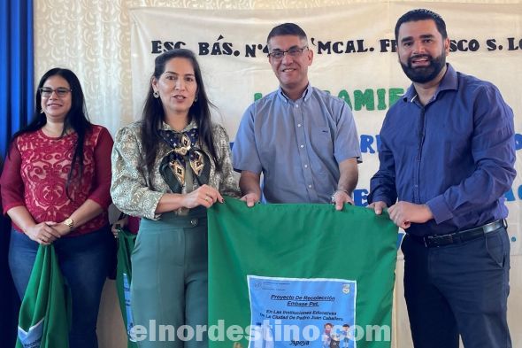 Intendente Municipal y Primera Dama de Pedro Juan Caballero presentes en lanzamiento de proyecto de recolección de envases PET 