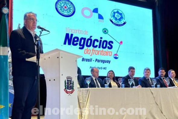 Gobernador Juancho Acosta representó a Paraguay en “I Encontro de Negócios da Fronteira” realizado en  la ciudad de Ponta Porã
