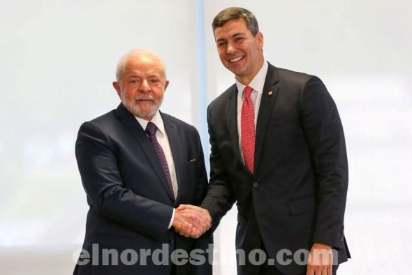 Presidente Santiago Peña inició conversaciones con su par brasileño Lula Da Silva para revisar Anexo C del Tratado de Itaipú