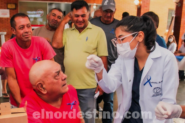 En el Hospital Regional de Pedro Juan Caballero, Universidad Sudamericana realizó una actividad alusiva a Noviembre Azul