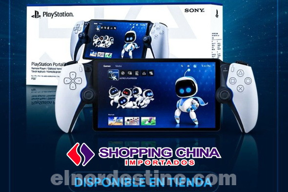 Reproductor portátil PlayStation Portal para la consola Playstation 5 disponible en Shopping China de Pedro Juan Caballero