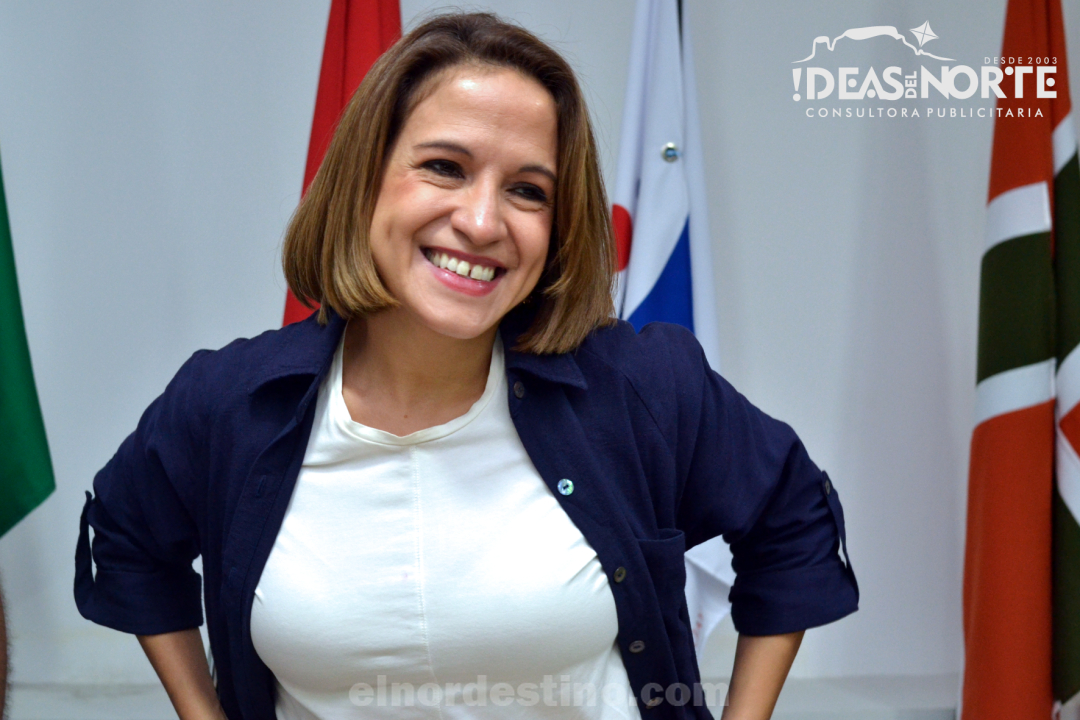 Lea Giménez compartió sus ideas con integrantes de la Cámara de Comercio, Industria, Turismo y Servicios de Pedro Juan Caballero