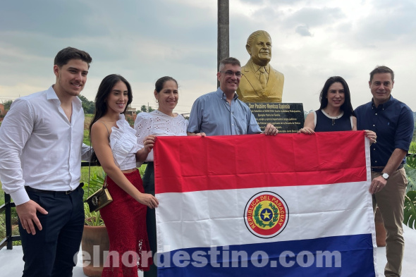 Intendente Acevedo y Primera Dama Carolina Yunis participan de homenaje al caudillo colorado don Paublino Mendoza Espínola