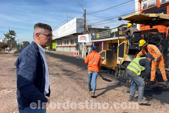 Municipalidad de Pedro Juan Caballero intensifica trabajos de mantenimiento y empedrado en diversas calles de la ciudad