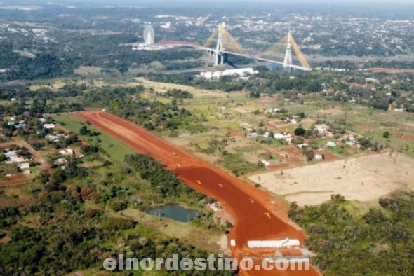 Puente de la Integración: construyen accesos que conforman el Corredor Metropolitano del Este, una vía asfaltada de cuatro carriles