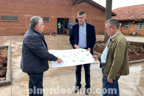 Intendente Acevedo verifica avances de remodelación y obras de construcción en Hospital Regional de Pedro Juan Caballero