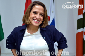 Lea Giménez compartió sus ideas con integrantes de la Cámara de Comercio, Industria, Turismo y Servicios de Pedro Juan Caballero