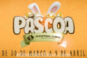 Promoción Especial “Pascuas” con precios rebajados en Shopping China Importados desde el 30 de Marzo hasta el 9 de Abril