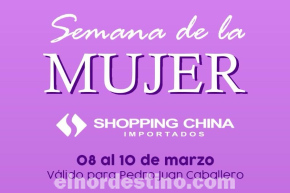 Día Internacional de la Mujer: Para celebrar en Shopping China Importados desde el viernes 8 hasta el domingo 10 de Marzo