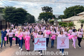 Principales autoridades de Pedro Juan Caballero acompañaron Caminata Rosa por el Día de la Lucha Contra el Cáncer de Mama