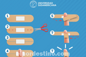 Es importante conocer cómo colocar una curita sobre la parte más profunda de la herida según Universidad Sudamericana