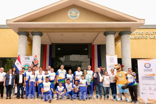 La llama de la Esperanza tendrá su recorrido por todo el país. La Carrera de la Antorcha de las Fuerzas de Seguridad de los Juegos Latinoamericanos de Olimpiadas Especiales llevará consigo la antorcha de los juegos. (Foto: Olimpiadas Especiales Paraguay).
