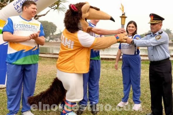 La llama de la Esperanza tendrá su recorrido por todo el país. La Carrera de la Antorcha de las Fuerzas de Seguridad de los Juegos Latinoamericanos de Olimpiadas Especiales llevará consigo la antorcha de los juegos. (Foto: Olimpiadas Especiales Paraguay).