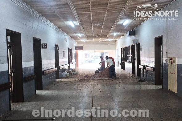 Las remodelaciones son acompañadas por la Gobernación de Amambay, junto al Consejo Local de Salud y el Ministerio de Salud Pública y Bienestar Social. En una primera etapa, se triplicará la capacidad actual de camas. (Foto: Diego Lozano para Ideas del Norte Consultora Publicitaria).