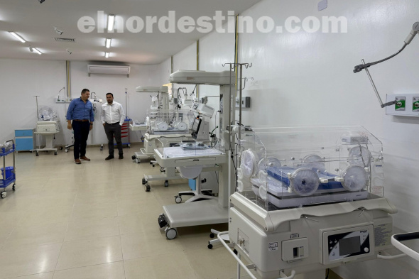 Según confirmó el gobernador de Amambay abogado Juan Silvino Acosta Benítez, la nueva unidad de terapia neonatal se encuentra en la recta final de su preparación, faltando apenas unos días para su inauguración. (Foto: Dirección de Comunicaciones de la Gobernación de Amambay).