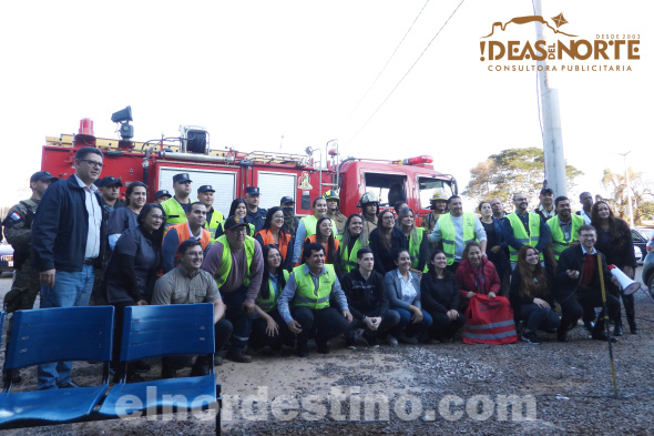 Una vez más Universidad Sudamericana realizó un simulacro de evacuación masiva, atendiendo a la gran cantidad de personas que permanecen en la sede de Pedro Juan Caballero durante el horario donde se desarrollan actividades. (Foto: Diego Lozano para Ideas del Norte Consultora Publicitaria).