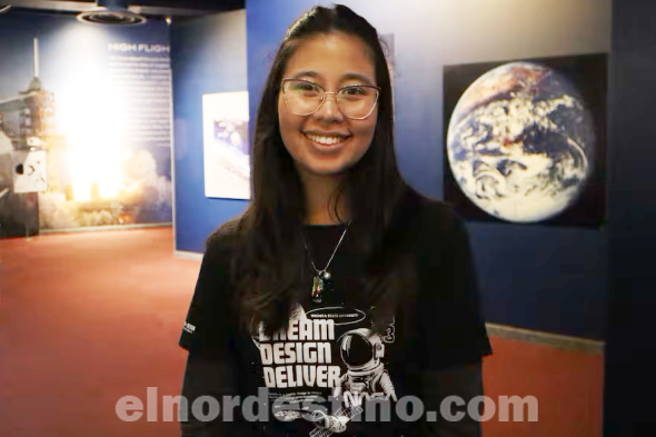 Una joven Yumi Kikuchi llegó hasta los Estados Unidos como parte de un programa de intercambio con la intención de seguir sus estudios y poder colaborar con el crecimiento de Paraguay. (Foto: Administración Nacional de Aeronáutica y el Espacio).