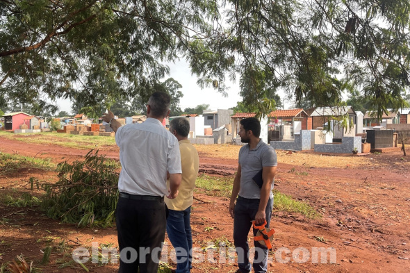 La idea del intendente municipal licenciado Ronald Enrique Acevedo Quevedo es dotar de más comodidades a los ciudadanos que acuden a los cementerios a visitar a diario a sus seres queridos que descansan en esos recintos. (Foto: Municipalidad de Pedro Juan Caballero).
