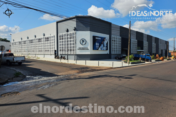 Contemplando el bienestar y la comodidad de estudiantes, docentes y personal, la sede de Universidad Sudamericana en Pedro Juan Caballero está siendo renovada totalmente. (Foto: Diego Lozano para Ideas del Norte Consultora Publicitaria).