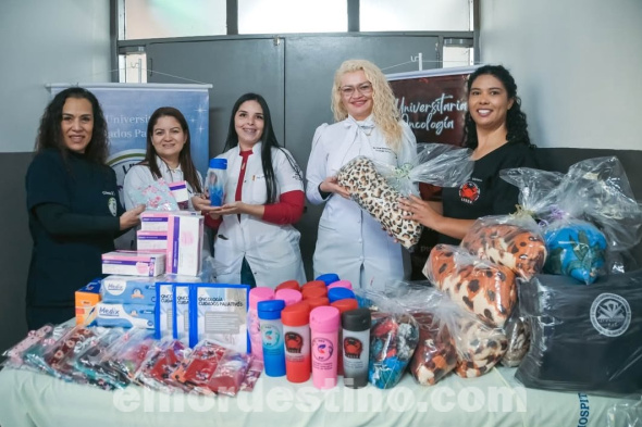 Servicio de Oncología del Hospital Regional recibe donación de Universidad Central del Paraguay sede Pedro Juan Caballero