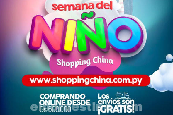 Elegí el regalo ideal en el e-commerce de Shopping China durante la Semana del Niño, con envío gratis hacia todo el Paraguay 