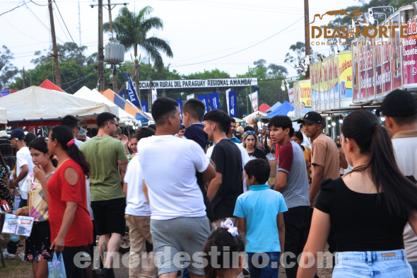 Gran concurrencia de familias; el segundo domingo de la XXVII Expo Amambay 2024 fue una fiesta con buena música y deporte