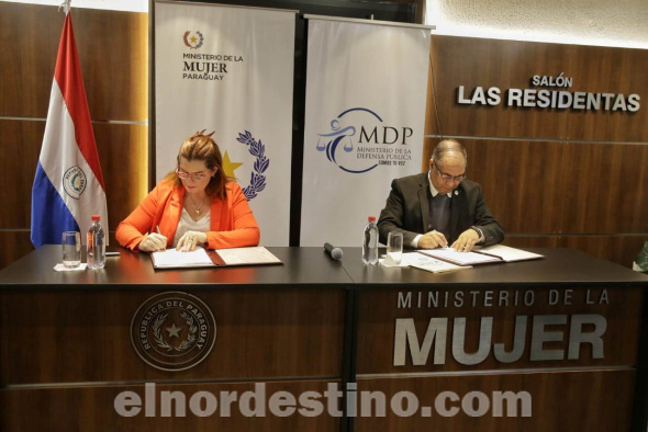 Ministerio de la Mujer y Defensa Pública refuerzan alianza para protección integral de las mujeres contra la violencia