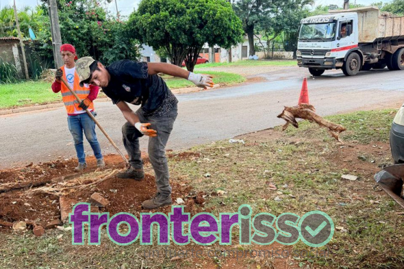 Municipalidad de Pedro Juan Caballero y ANDE realizan trabajo conjunto para ofrecer mejores comodidades a los ciudadanos 