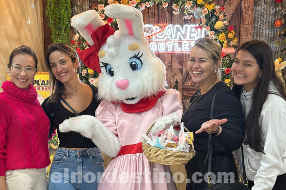 De la mano del Conejo: Masiva concurrencia durante Semana Santa en el Primer Outlet de Paraguay localizado la frontera
