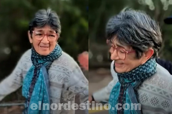 Gloria: Kuña Mbarete de ochenta años de edad practicando trail running  temprano a pesar de baja temperatura de cinco grados