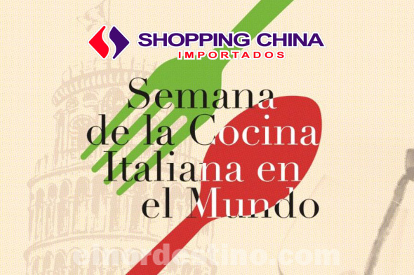 Promociones y Ofertas especiales durante la Semana de la Cocina Italiana en Shopping China Importados de Pedro Juan Caballero