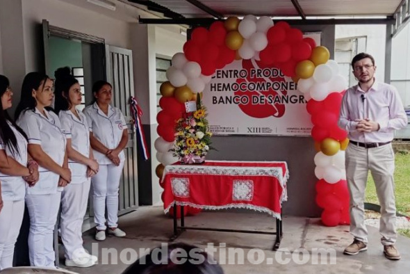 Banco de Sangre: Inauguran moderno local del Centro Productor de Hemocomponentes en la XIII Región Sanitaria de Amambay