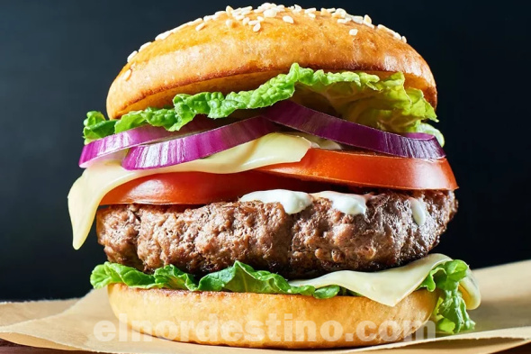 Sana y Rica: Espectacular hamburguesa de lomo con queso provolone y cebolla frita, para los amantes de la carne