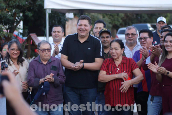 Gobernador Juancho Acosta dota de asfalto tipo empedrado a popular sector de la ciudad en Pedro Juan Caballero