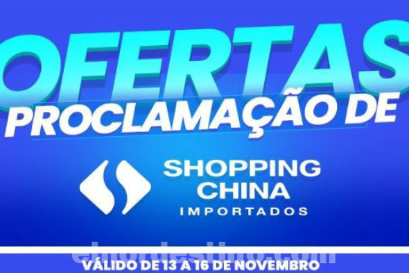 Del 13 al 16 de Noviembre disfrutá de descuentos exclusivos con precios que sólo encontrarás en Shopping China de Pedro Juan