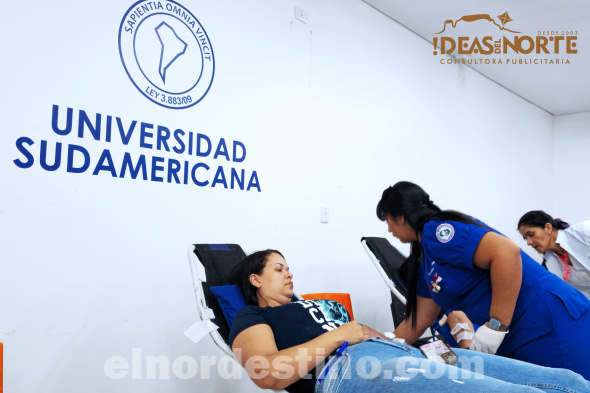 Para abastecer al Banco de Sangre del Hospital Regional del IPS, Universidad Sudamericana realiza nueva Campaña de Donación