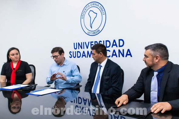 Convenio entre Facultad de Derecho y Ciencias Sociales de la UNA filial Pedro Juan Caballero y Nueva Universidad Sudamericana