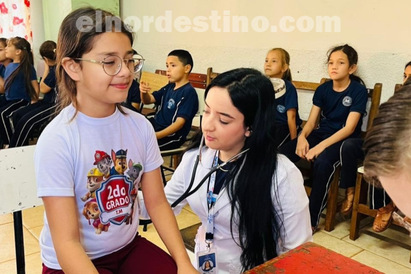 UNISUD desarrolló Gran Proyecto de Extensión Universitaria “Niño Saludable, Escuela Protegida” en la Escuela Juan E. O'Leary