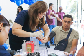 UCP en Acción: Campaña de Noviembre Azul con trabajadores de la construcción en la sede de la Gobernación de Amambay